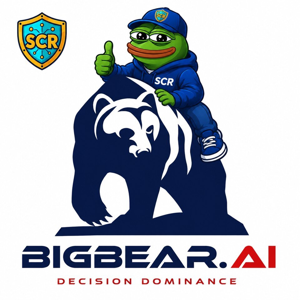 Strategic Crypto Reserve bear mascot illustration for the BigBear.ai analysis