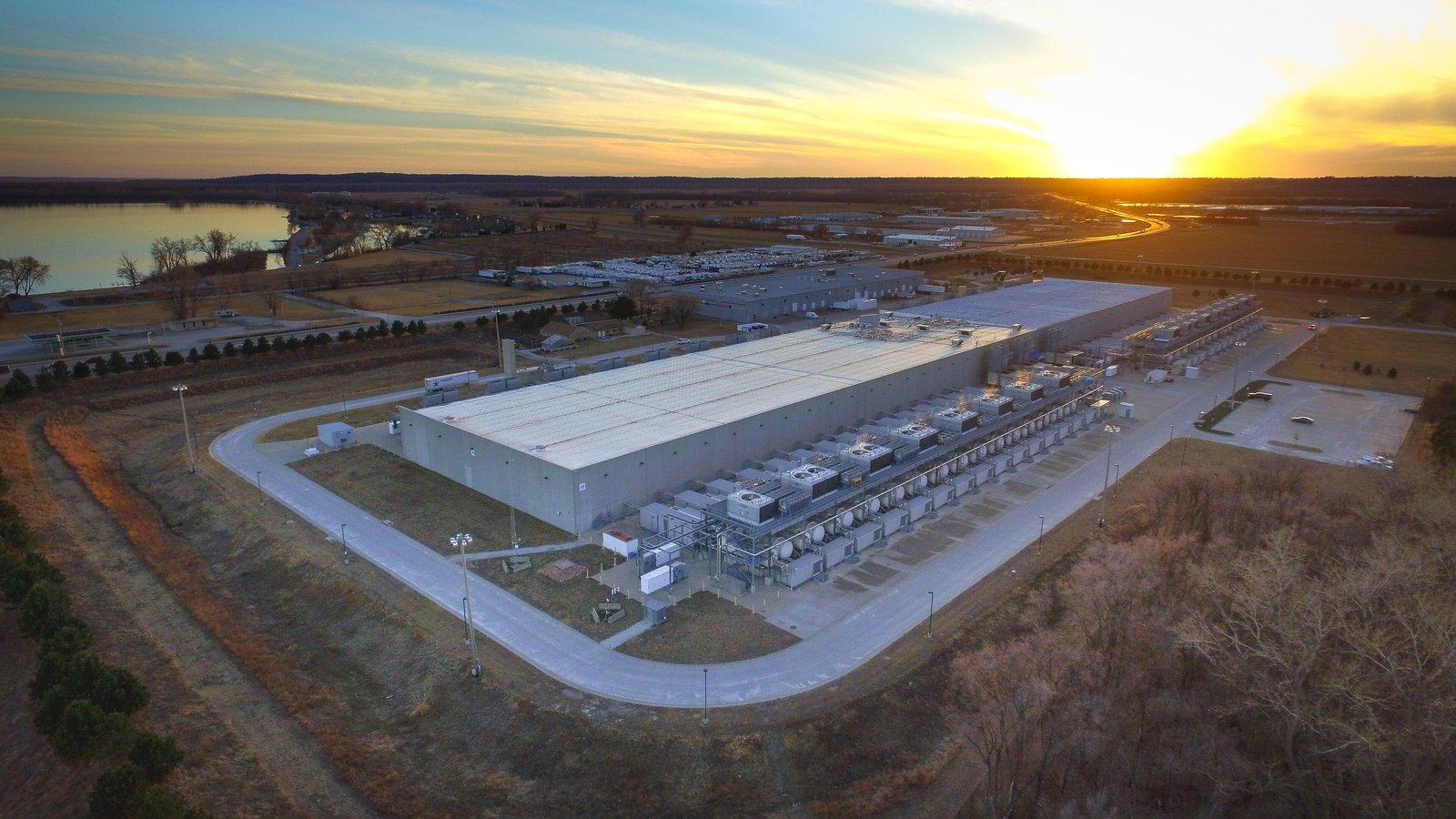 Google data center building in Council Bluffs, Iowa