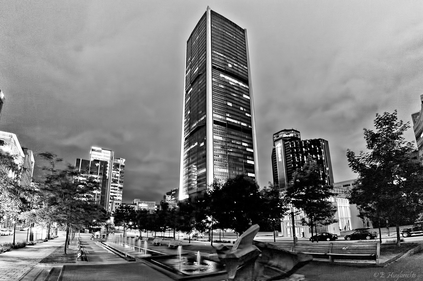 Tour de la Bourse in Montreal, home of the Montreal Exchange