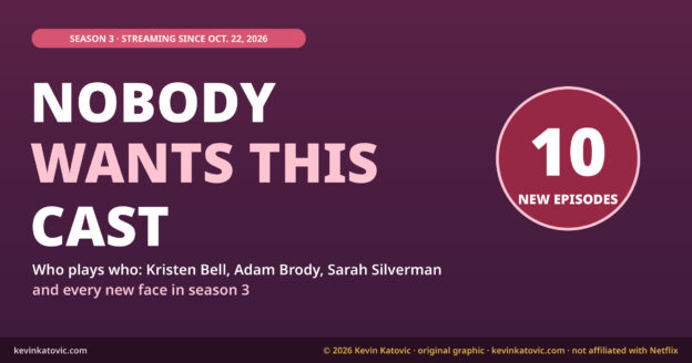 Nobody Wants This cast guide for season 3: Kristen Bell, Adam Brody, Sarah Silverman and every new face, 10 episodes streaming since October 22, 2026