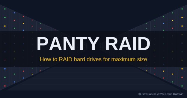 Panty Raid: illustrated data center aisle with server racks