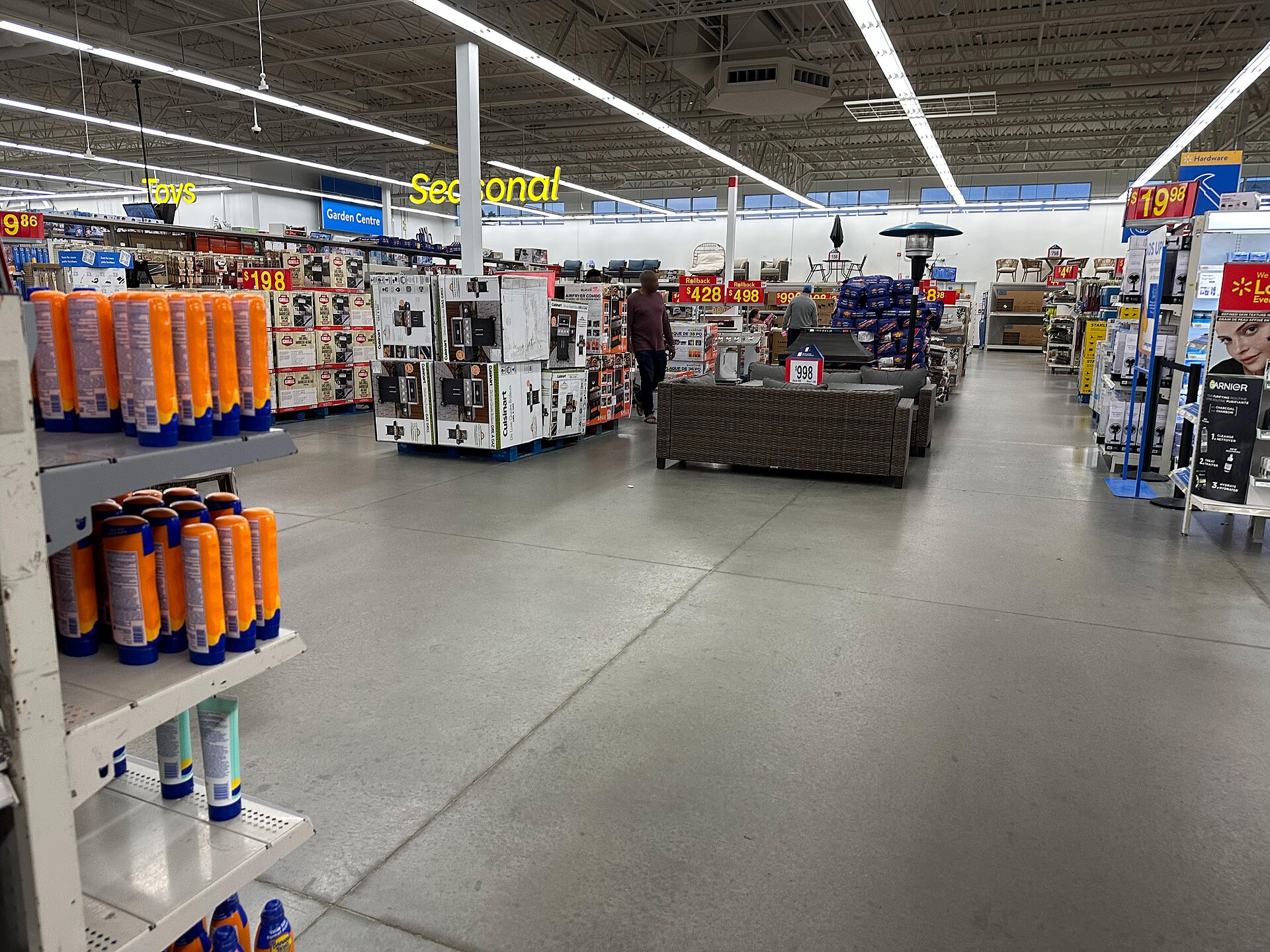 Walmart seasonal aisle