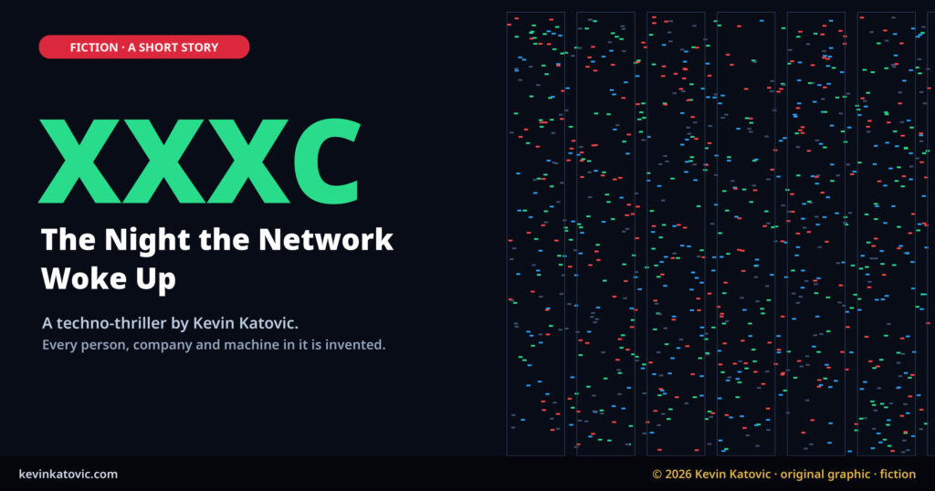 XXXC: The Night the Network Woke Up, a fiction short story by Kevin Katovic